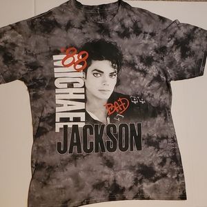 Michael Jackson Merch Shirt 1988 Bad Tour Tye Dye